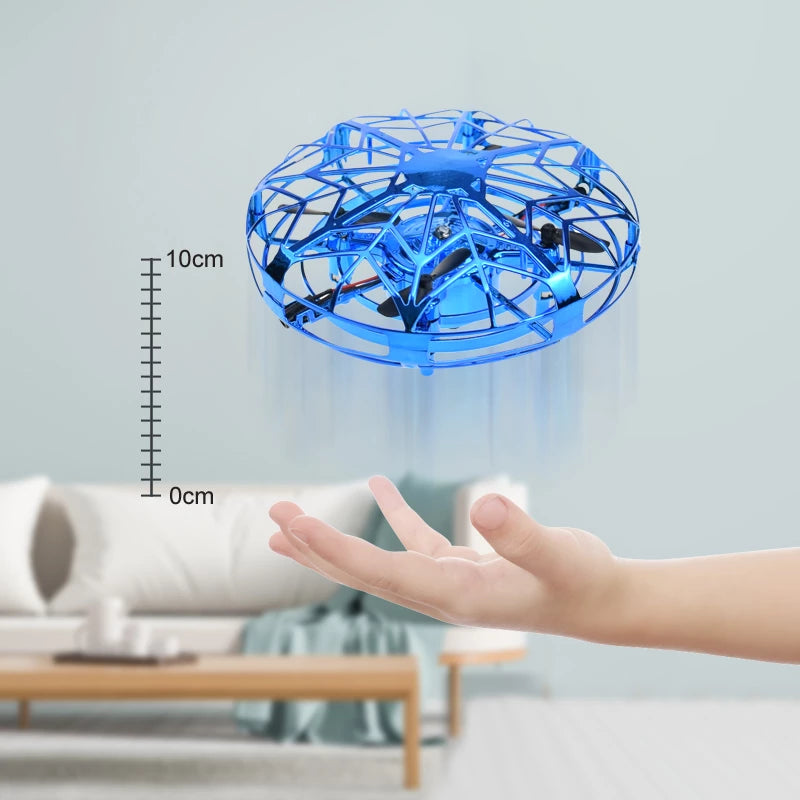 RC UFO Drone – Hand Sensing Infrared Flying Toy with LED Lights for Kids & Adults