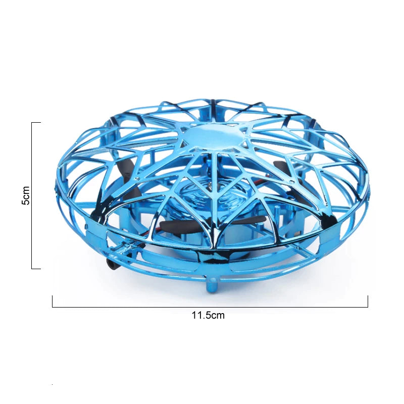 RC UFO Drone – Hand Sensing Infrared Flying Toy with LED Lights for Kids & Adults