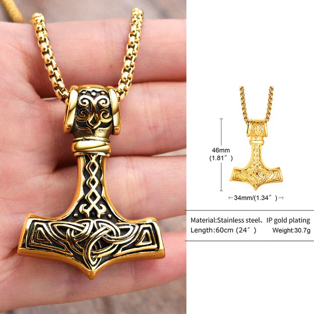 Double Sided Stainless Steel Pendant Necklace – Elegant Unisex Jewellery