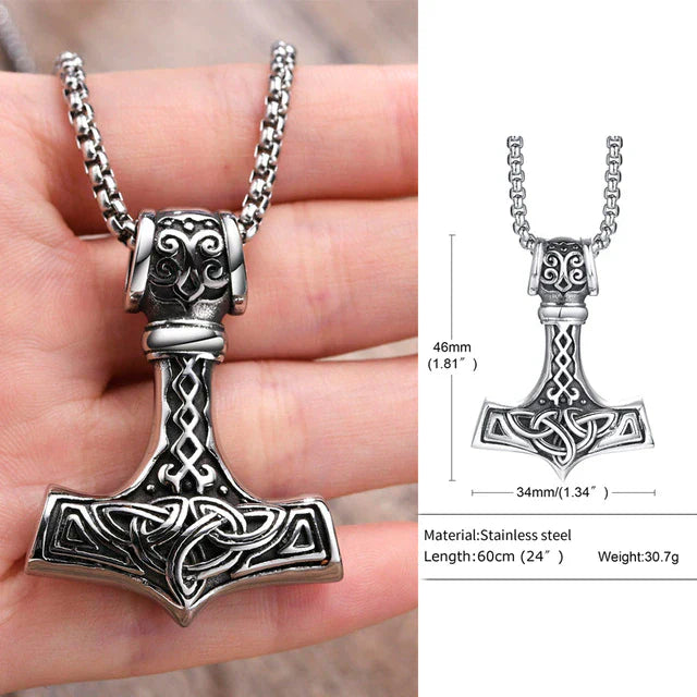 Double Sided Stainless Steel Pendant Necklace – Elegant Unisex Jewellery