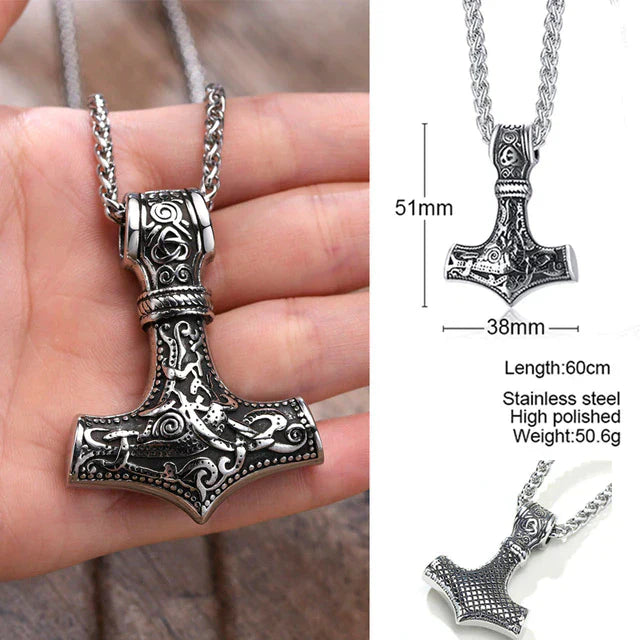 Double Sided Stainless Steel Pendant Necklace – Elegant Unisex Jewellery