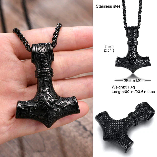Double Sided Stainless Steel Pendant Necklace – Elegant Unisex Jewellery