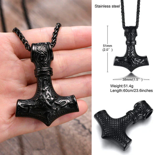 Double Sided Stainless Steel Pendant Necklace – Elegant Unisex Jewellery