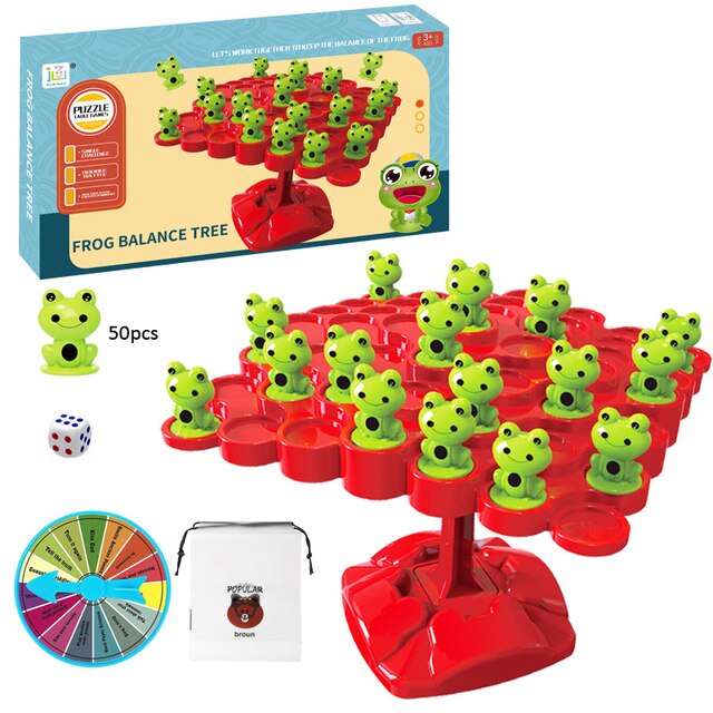 Balancing Tree Frog Toy – Fun Stacking & Balance Skill Game