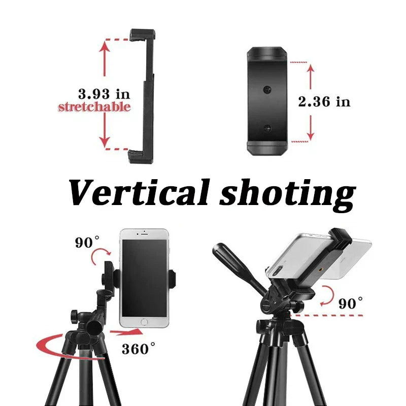 NA-3120 40-Inch Universal Phone Tripod Stand – Flexible Photography & Video Tripod for Smartphones & Cameras
