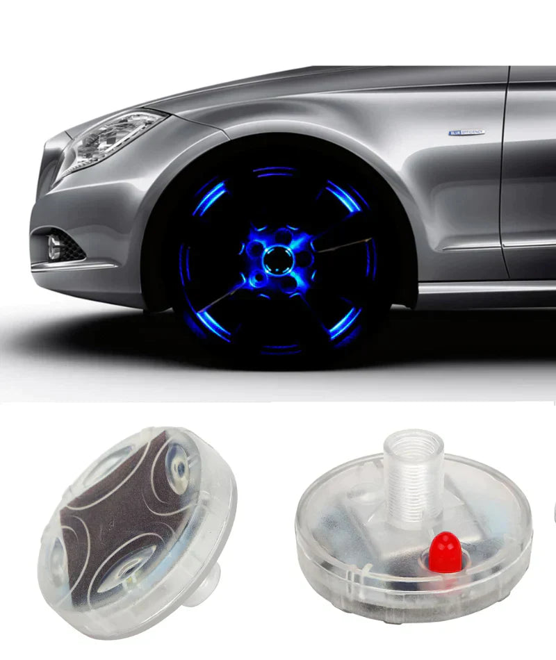 Wheel LED Lights - 4 pcs Set - Car Tire Valve Stem Cap Lights