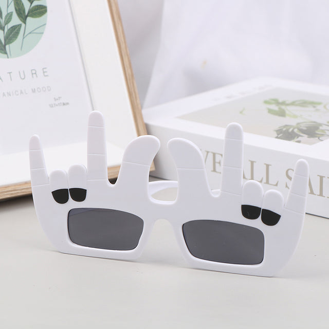 Funny Middle Finger Sunglasses – Novelty Party Props for Dance, Selfies & Performance