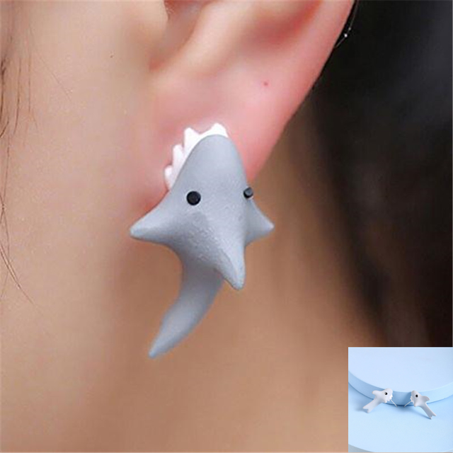Cute 3D Cat Polymer Clay Handmade Earrings – Lightweight Cartoon Animal Stud Earrings for Women & Girls