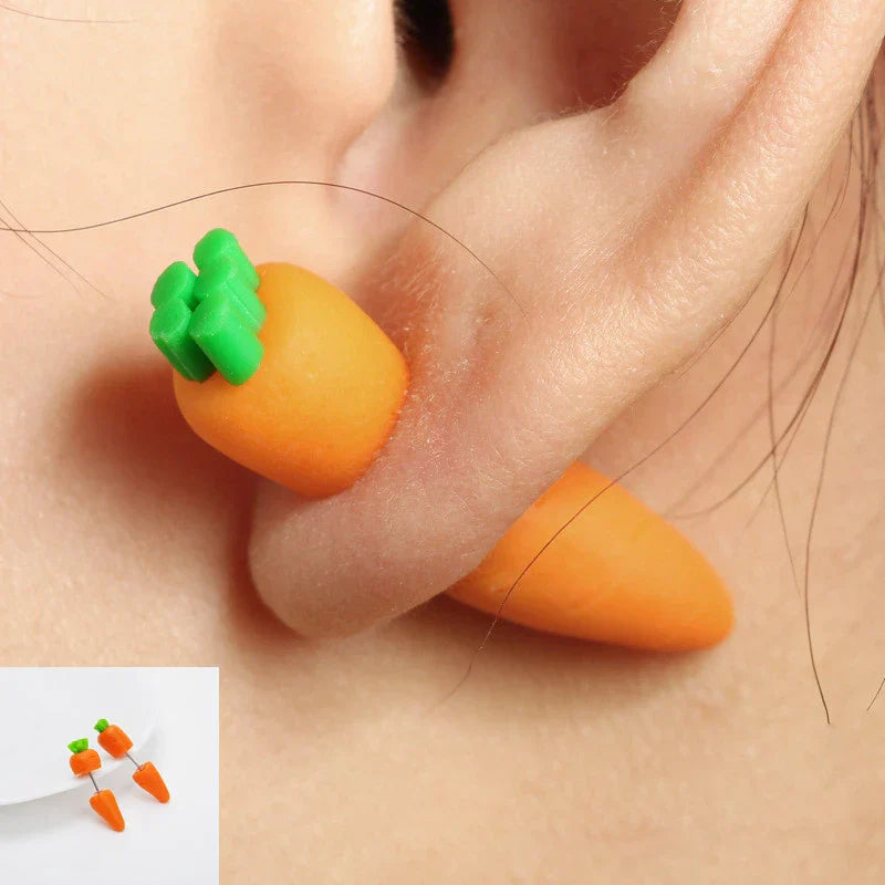 Cute 3D Cat Polymer Clay Handmade Earrings – Lightweight Cartoon Animal Stud Earrings for Women & Girls