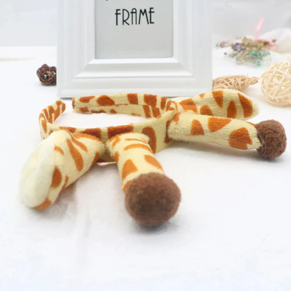 Lovely Giraffe Headband – Cute Plush Animal Horn Hair Hoop for Kids & Cosplay