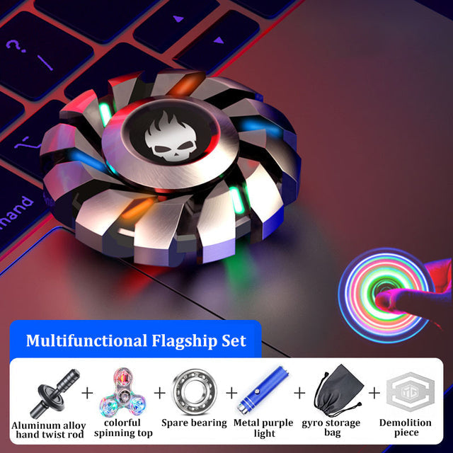 Luminous Metal Fidget Spinner – Glow in the Dark Stress Relief Toy