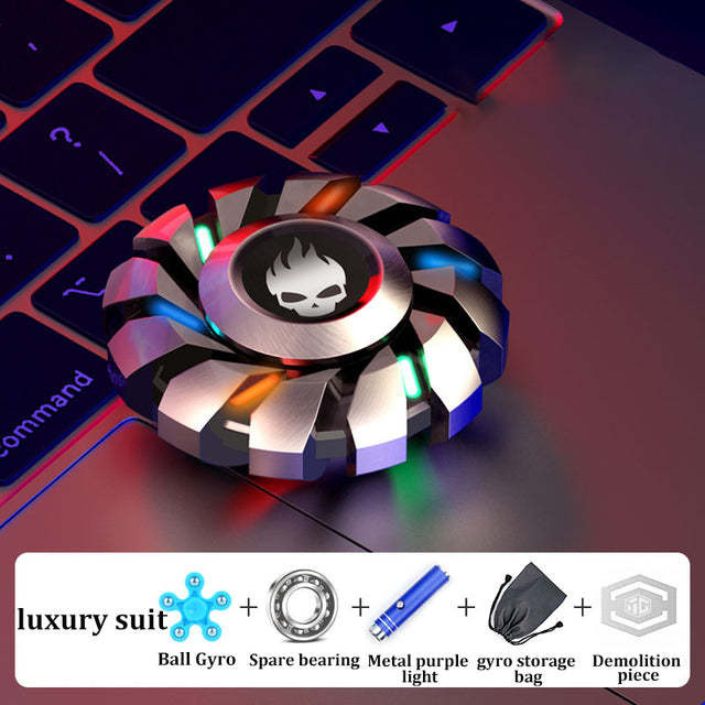 Luminous Metal Fidget Spinner – Glow in the Dark Stress Relief Toy