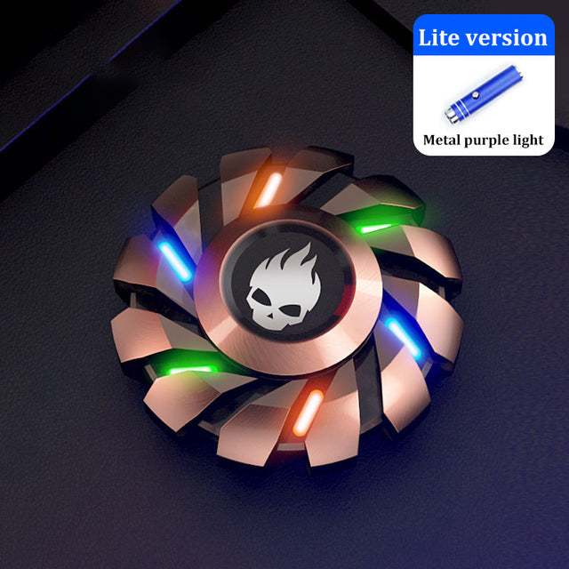 Luminous Metal Fidget Spinner – Glow in the Dark Stress Relief Toy