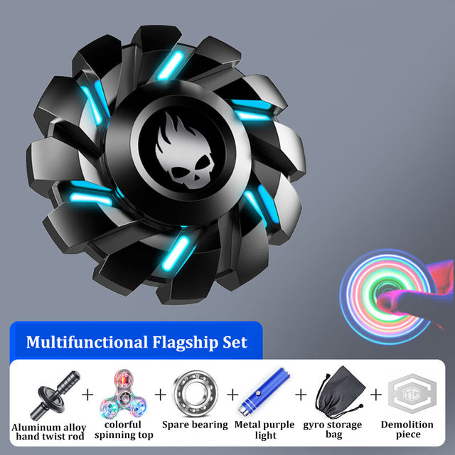 Luminous Metal Fidget Spinner – Glow in the Dark Stress Relief Toy