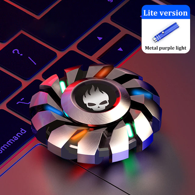 Luminous Metal Fidget Spinner – Glow in the Dark Stress Relief Toy
