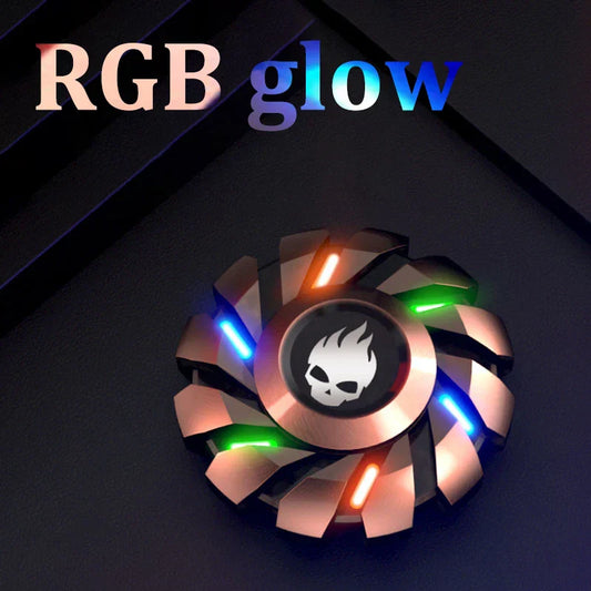Luminous Metal Fidget Spinner – Glow in the Dark Stress Relief Toy