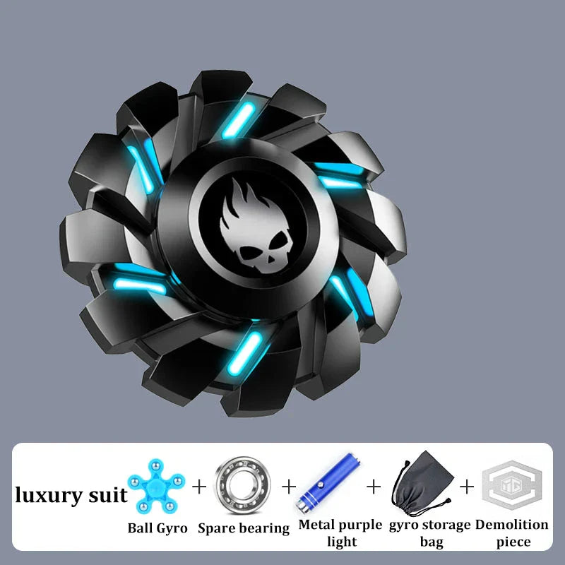 Luminous Metal Fidget Spinner – Glow in the Dark Stress Relief Toy
