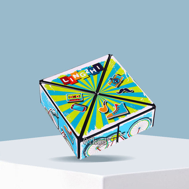 Geometric Magnetic Magic Cube – 3D Shape-Shifting Fidget Puzzle Toy | 70+ Shapes | Anti-Stress