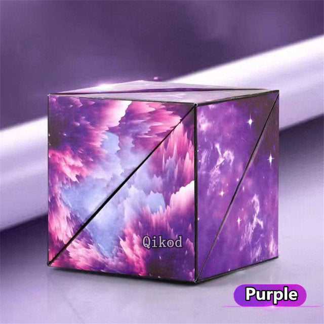 Geometric Magnetic Magic Cube – 3D Shape-Shifting Fidget Puzzle Toy | 70+ Shapes | Anti-Stress