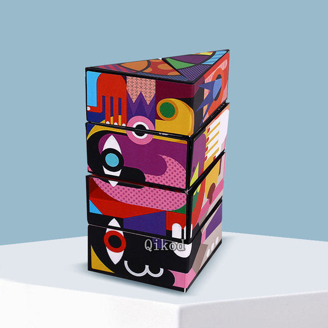 Geometric Magnetic Magic Cube – 3D Shape-Shifting Fidget Puzzle Toy | 70+ Shapes | Anti-Stress