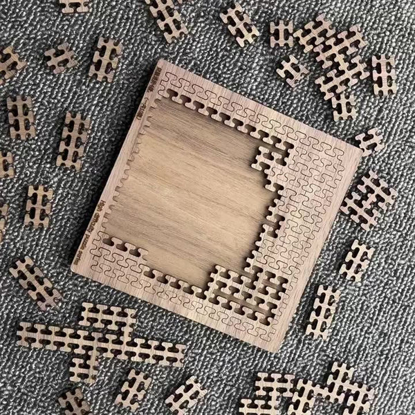 3D Brain-Teaser Wooden Fractal Puzzle – Challenging Mind Game for Adults & Kids