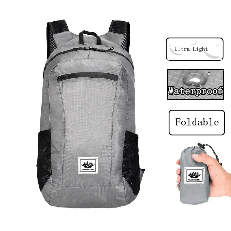 20L Ultralight Foldable Hiking Backpack – Waterproof Portable Daypack for Outdoor & Travel