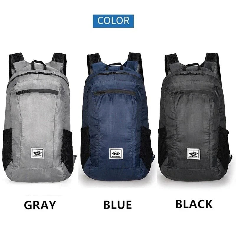 20L Ultralight Foldable Hiking Backpack – Waterproof Portable Daypack for Outdoor & Travel