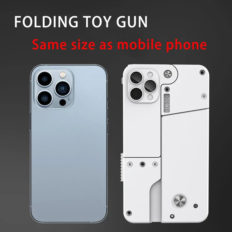 2-Burst Folding Rubber Toy Gun – Kids Gift & Party Accessory