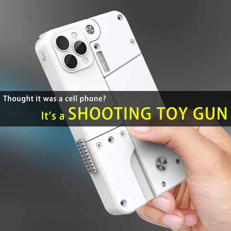 2-Burst Folding Rubber Toy Gun – Kids Gift & Party Accessory