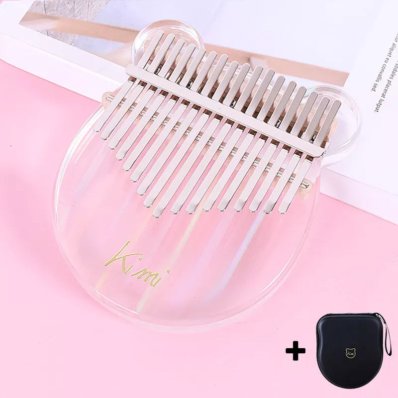 Kalimba Thumb Piano – 17 & 21 Key Mahogany Wood Finger Piano | Beginner to Pro | Music Gift for Kids & Adults