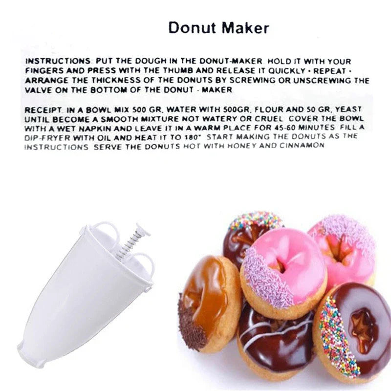 Plastic Donut Maker & Waffle Mold Set – DIY Doughnut Baking Tool