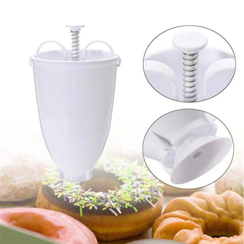 Plastic Donut Maker & Waffle Mold Set – DIY Doughnut Baking Tool
