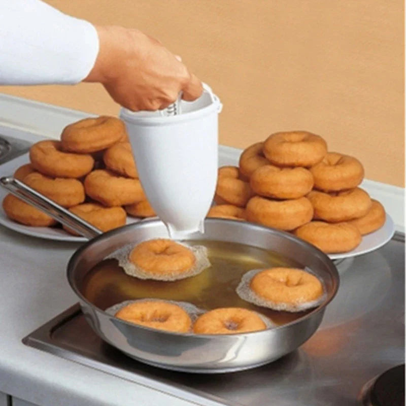 Plastic Donut Maker & Waffle Mold Set – DIY Doughnut Baking Tool