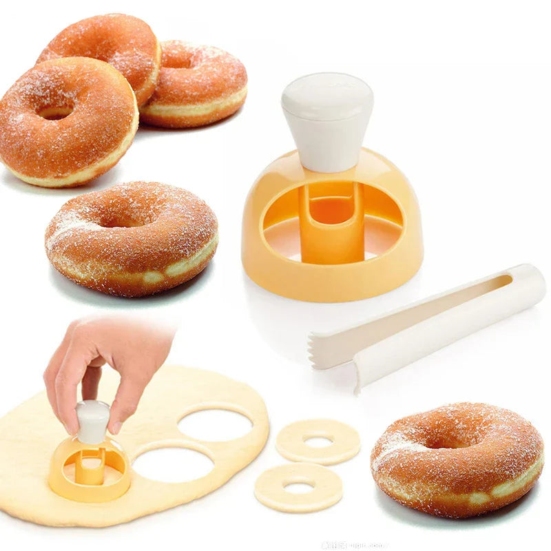 Plastic Donut Maker & Waffle Mold Set – DIY Doughnut Baking Tool