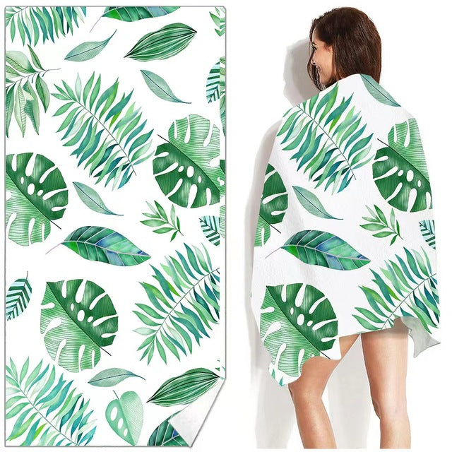 Soft Printed Beach Towel – Large Lightweight Microfibre Towel for Beach, Pool & Travel