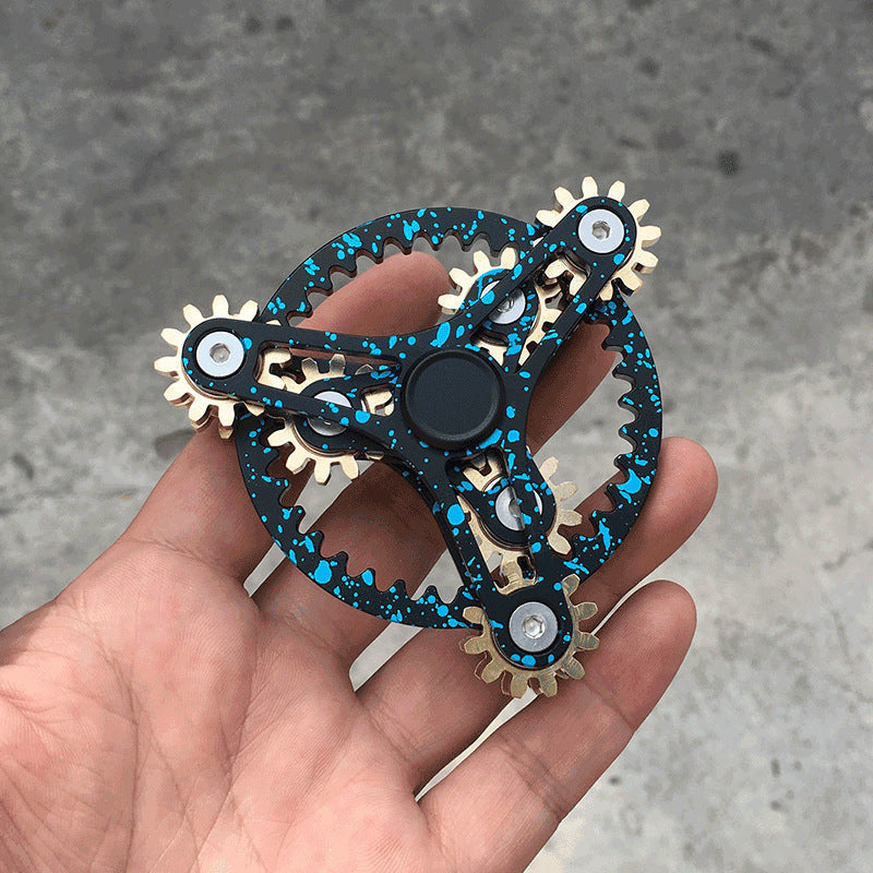 Metal Gear Fidget Spinner – EDC Hand Spinner with R188 Bearing | 3, 4 & 9 Gear Styles