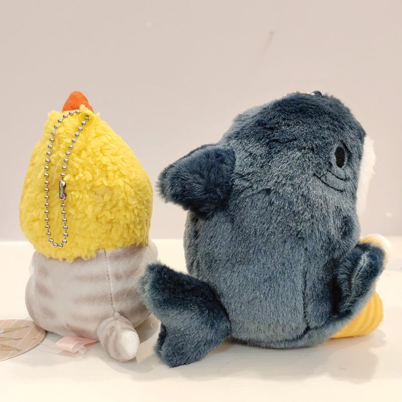 Cute Plush Toy - Shark Cat Fried Shrimp Soft Stuffed Animal Pillow