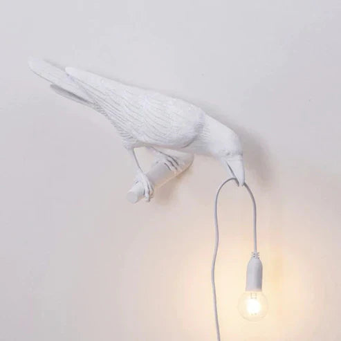 Crow Wall & Raven Table Lamp – Brightness Adjustable Edison Bulb Decor Light