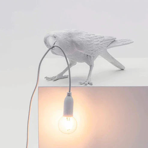 Crow Wall & Raven Table Lamp – Brightness Adjustable Edison Bulb Decor Light