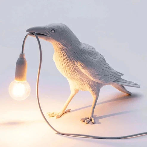 Crow Wall & Raven Table Lamp – Brightness Adjustable Edison Bulb Decor Light