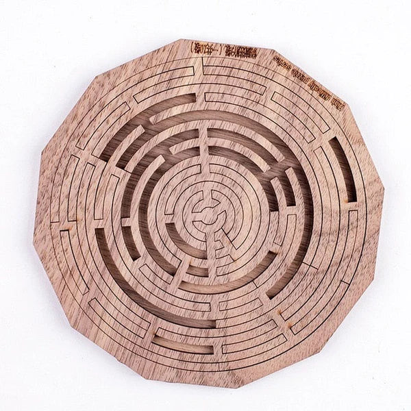 3D Brain-Teaser Wooden Fractal Puzzle – Challenging Mind Game for Adults & Kids