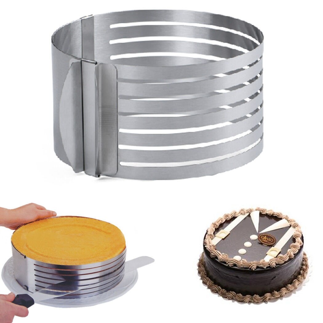 Adjustable Stainless Steel Cake Slicer – Perfect Even Layers Every Time | Baking Essential Tool