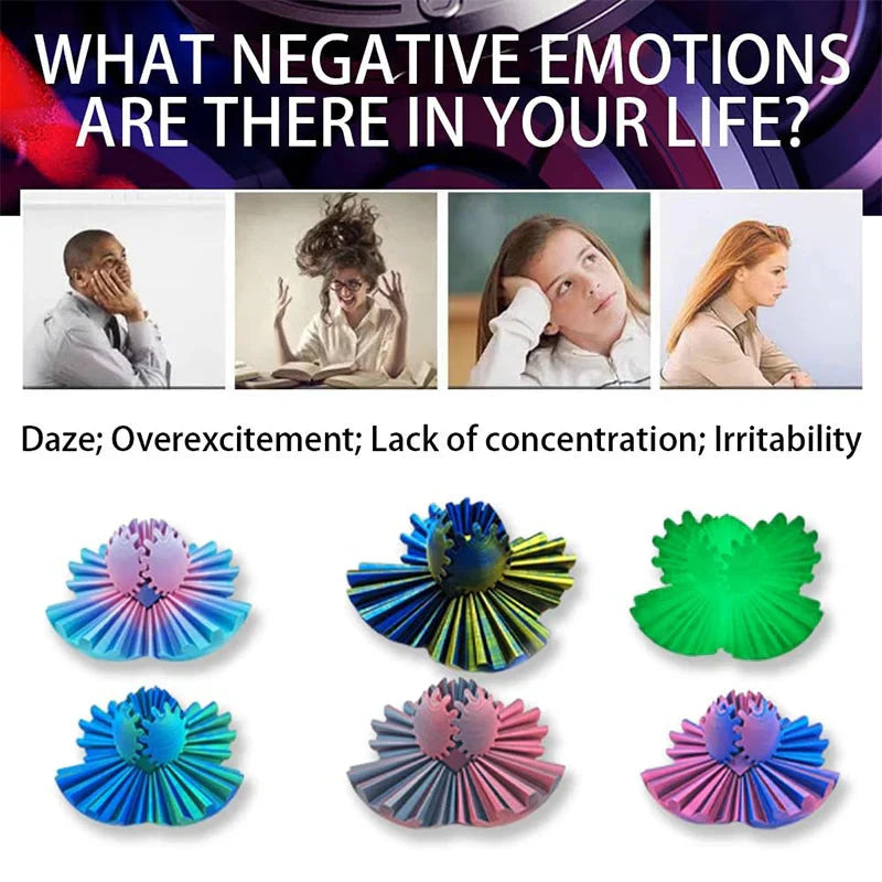 Anti-Anxiety Gear Sphere Stress Relief Toy – Fidget Ball