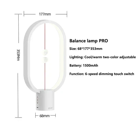 Magnetic Heng Balance Lamp - Mini USB Floating Magnetic Switch LED Desk Lamp & Table Decoration