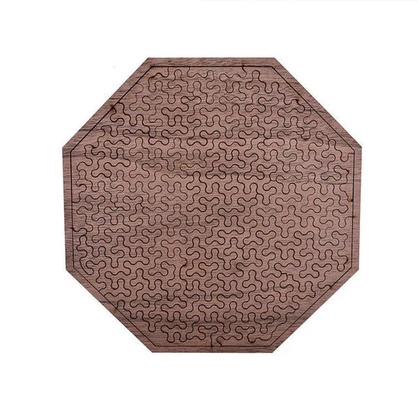 3D Brain-Teaser Wooden Fractal Puzzle – Challenging Mind Game for Adults & Kids