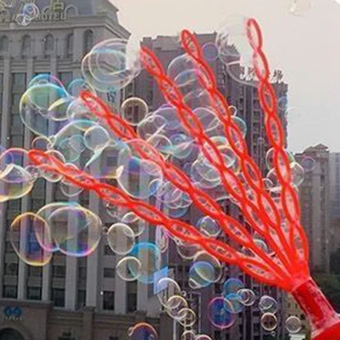 5 Claw Shaped 32 Hole Bubble Stick – Giant Bubble Wand Toy for Kids Outdoor Play & Party Fun