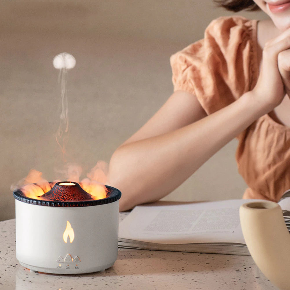 Volcano Air Diffuser – Aromatherapy Essential Oil Humidifier with LED Light