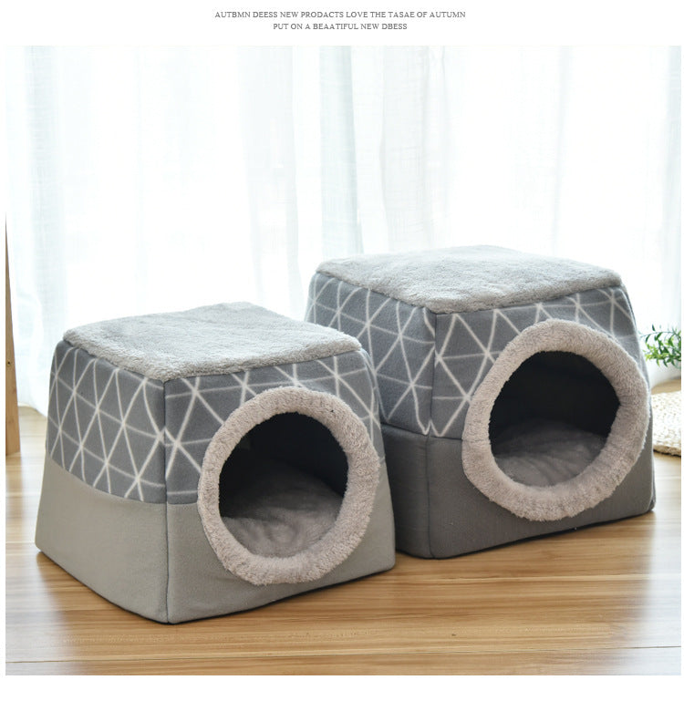Soft Nest Pet Bed – Cosy Kennel Cushion for Cats & Dogs | Machine Washable