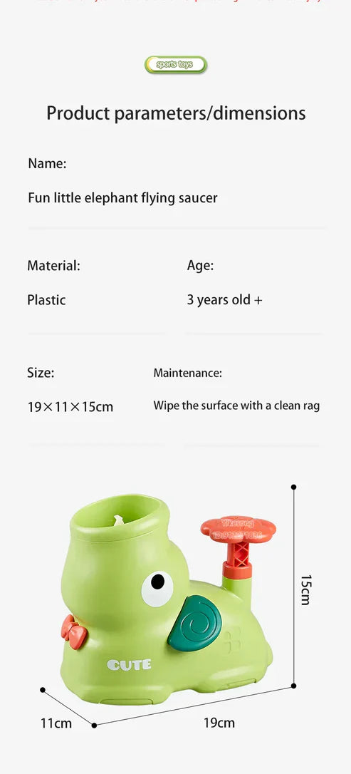 Thrilling Flying Disc Launcher Toy | Outdoor Shooting Game for Kids