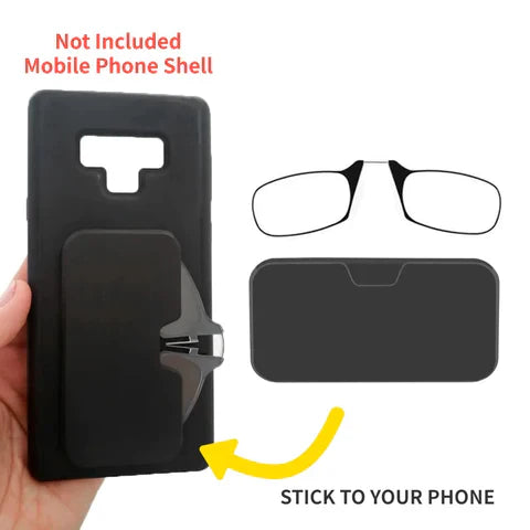 Folding Legless Ultralight Keychain Reading Glasses - Card-Thin Portable Readers for Men & Women (5 Strengths)